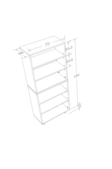 STİLLMOBİLYA %100 MDF ÇOK AMAÇLI DOLAP - Resim 4