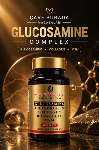 Moonlife - Glukozamin, Kondroitin, Sülfat Kapsül 60 Adet (Glukozamin & MSM & Kolajen & Akgünlük & Kondroitin) ürün görseli 1