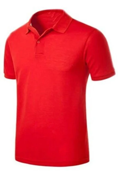 Bonnie Clyde Kısa Kol Polo Yaka Okul Ve Günlük 2 Düğmeli Kırmızı Çocuk T-Shirt - Kırmızı - BCP1.UMO-KUISA-KIR-COC ürün görseli 1