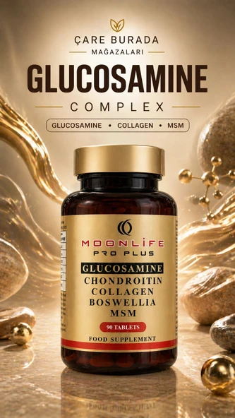 Moonlife - Glukozamin, Kondroitin, Sülfat Kapsül 90 Adet (Glukozamin & MSM & Kolajen & Akgünlük & Kondroitin) ürün görseli 1