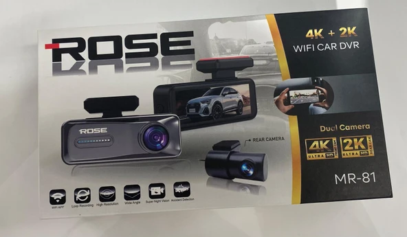Rose MR-81 2K Ön Kamera + 1K Ön Kamera Full HD Araç Kamerası ürün görseli 1
