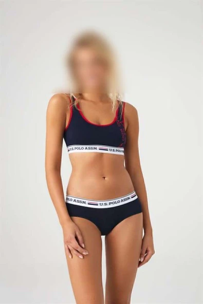 U.S. Polo Assn. Kadın Lacivert Büstiyer Alt&Üst Takım - Lacivert - ARSNO66M25D5-UL ürün görseli 1