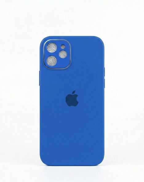 IPHONE 11 UYUMLU CAM KILIF KOYU MAVİ ürün görseli 1