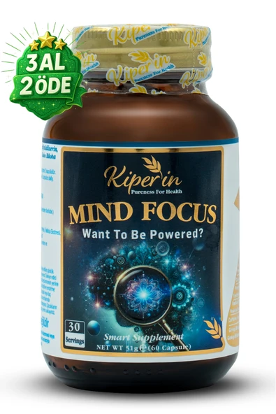 Mind Focus Aslan Yelesi Mantarı, Sitikolin, Rhodiola, L-Theanin .. (1440mg) | Akıllı Gıda Takviyesi ürün görseli 1
