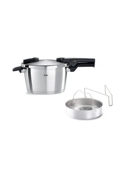 Fissler Vitaquick Premium Buhar Aparatlı 4.5 lt Düdüklü Tencere ürün görseli 1