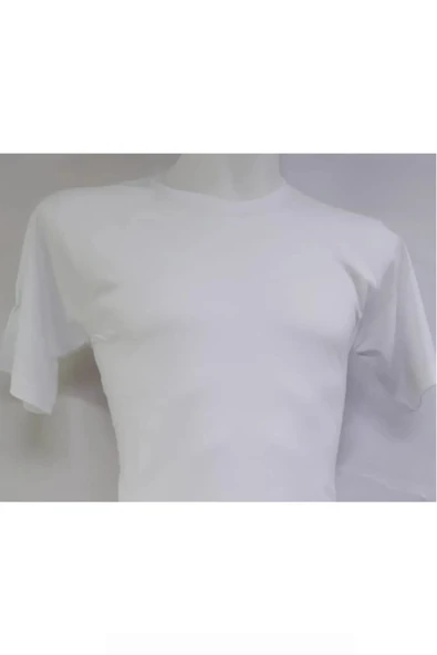 Arseno Kısa Kol Bisiklet Yaka Düz Günlük Stil 100% Pamuk Giyim T-Shirt Beyaz - ARSNOUTGSHRRTC-BBE-YET ürün görseli 1