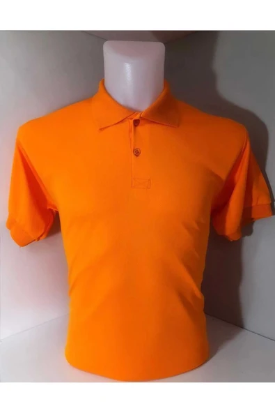 Bonnie Clyde Kısa Kol Polo Yaka Günlük 2 Düğmeli Turuncu T-Shirt - Turuncu - BCP1.UMF-KCISZ-TUR-YET ürün görseli 1
