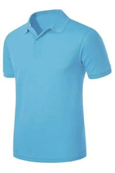 Selkar Global Kısa Kol Polo Yaka Günlük 2 Düğmeli Turkuaz T-Shirt - Turkuaz - SELKRUMM-KQISU-TUR-YET ürün görseli 1
