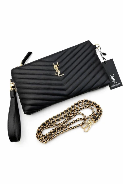YSL SİYAH DERİ ÇANTA ürün görseli 1