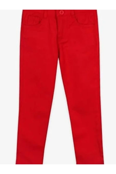 Arseno Unisex Likralı Keten Gösteri ve Günlük Pantolon Kırmızı - Kırmızı - ARSNOUMLTKBSCRLPAN-KIR ürün görseli 1