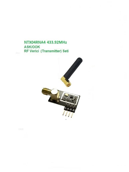 433.92MHz ASK/OOK RF Verici Seti (NTX04RNA4-SET) ürün görseli 1