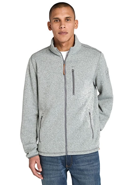 Timberland Melange Fleece Erkek Polar Gri ürün görseli 1