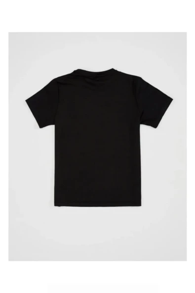 DURU GROUP Kısa Kol Bisiklet Yaka Düz Günlük Stil 100% Pamuk Giyim T-Shirt Siyah - DRUMRUTJSHJRTJ-BSI-YET ürün görseli 1