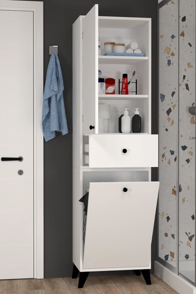 Umay Sepetli Modern Banyo Dolabı - Resim 2