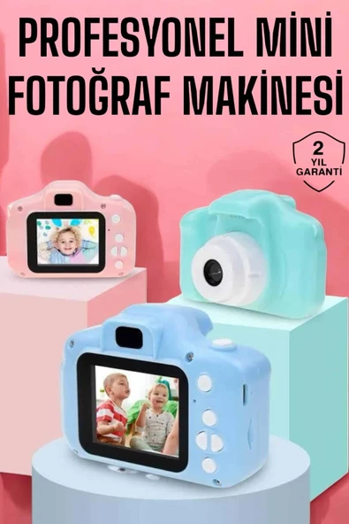 Çocuklara Özel Dijital Fotoğraf Makinesi Mini 1080p Hd Kaliteli ürün görseli 1