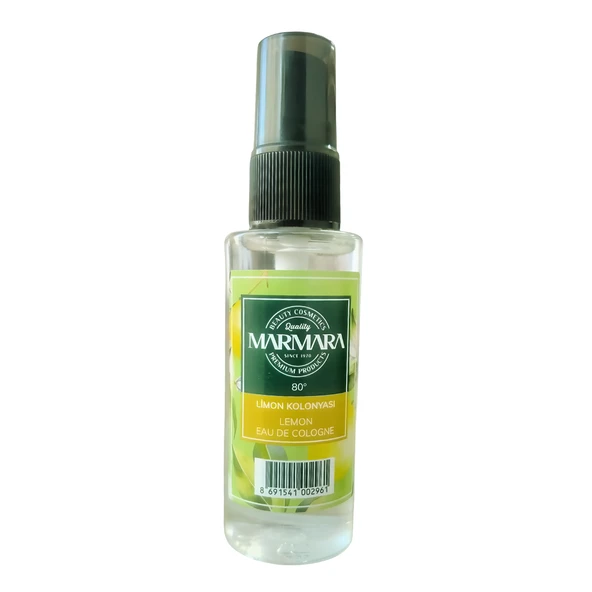 Marmara 80 Derece Limon Kolonyası Pet Şişe Sprey 50 ml ürün görseli 1