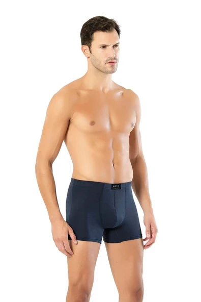 Arseno Erkek Modal Bel Lastikli Boxer Renk ve Desen Çeşitli Lacivert 6'lı Paket - ARSNOKOOTAH10A11-LAC ürün görseli 1