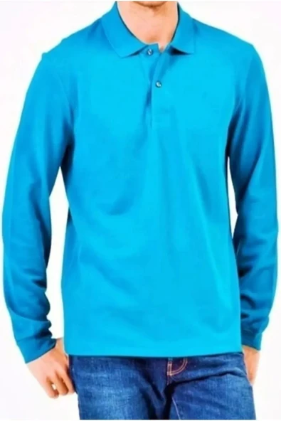 Astra Plus Uzun Kol Polo Yaka Günlük 2 Düğmeli Yetişkin Turkuaz T-Shirt - Turkuaz - ASTPSUMN-UNZ-NTURK-YET ürün görseli 1