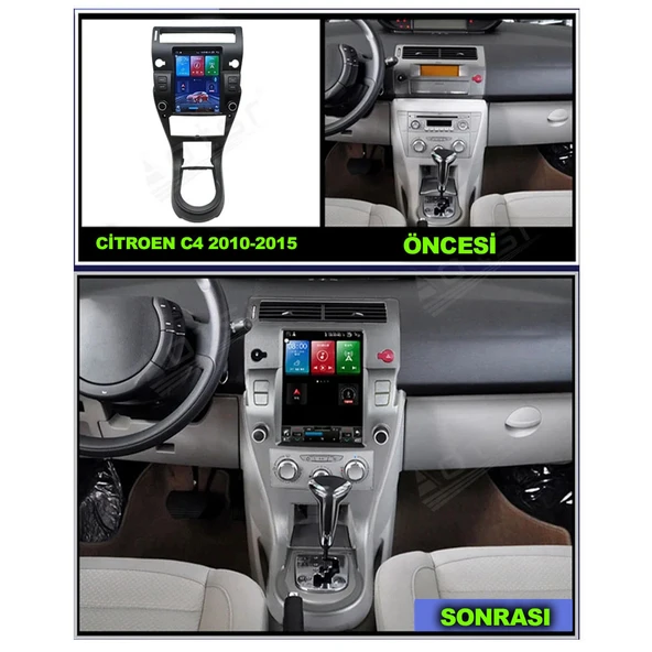 Citroen C4 2005-2011 Tesla Multimedya Çerçevesi - Resim 2