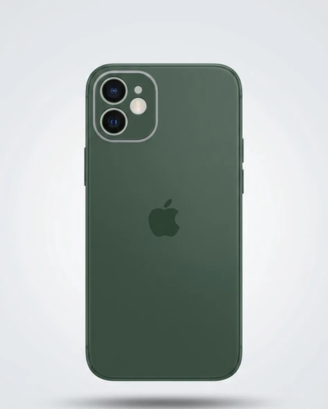 IPHONE 11 UYUMLU CAM KILIF KOYU YEŞİL ürün görseli 1