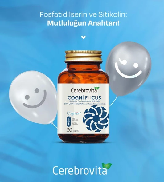 Cerebrovita Cogni Focus 30 Tablet - Resim 3