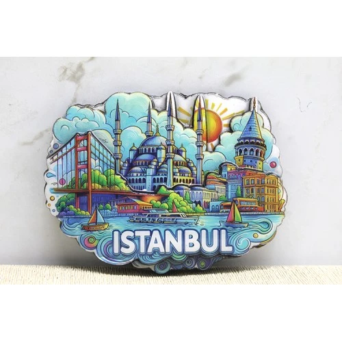 Ahşap İstanbul Temalı Magnet - Model 11 ürün görseli 1