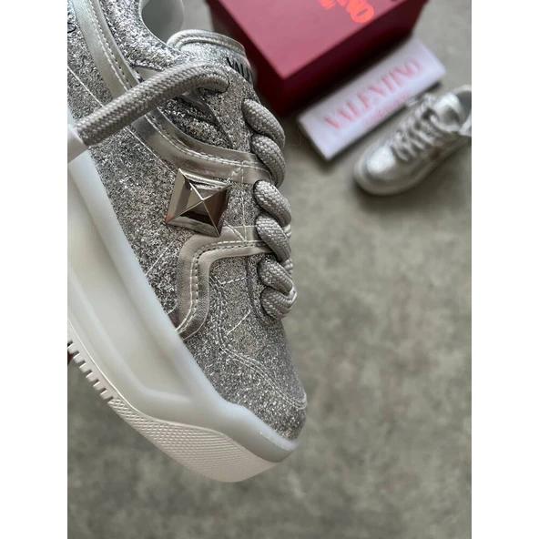 Valentino Yüksek Taban Silver VLTN - Resim 4