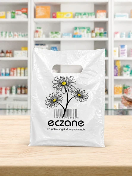 Eczane Poşeti 17x30 cm Küçük Boy Bio El Geçme (800 Adet) ürün görseli 1