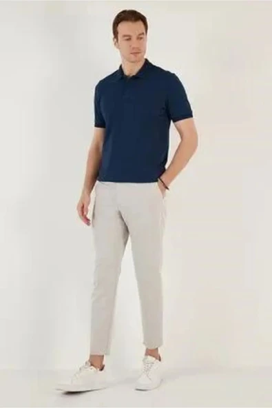 Arseno Kısa Kol Polo Yaka Günlük 2 Düğmeli Lacivert T-Shirt - Lacivert - ARSNOUMX-KZISB-LACI-YET ürün görseli 1