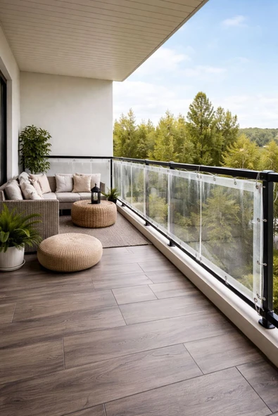 sizenelazım Su Geçirmez Şeffaf Balkon Demiri Brandası 50cm x 6m ürün görseli 1