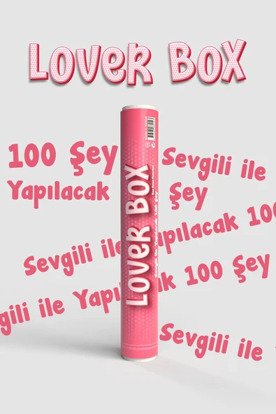 Loverbox | Lover Box Sevgili Ile Yapılacak 100 Şey Poster | Sevgiliye Hediye | Kazınabilir Poster ürün görseli 1
