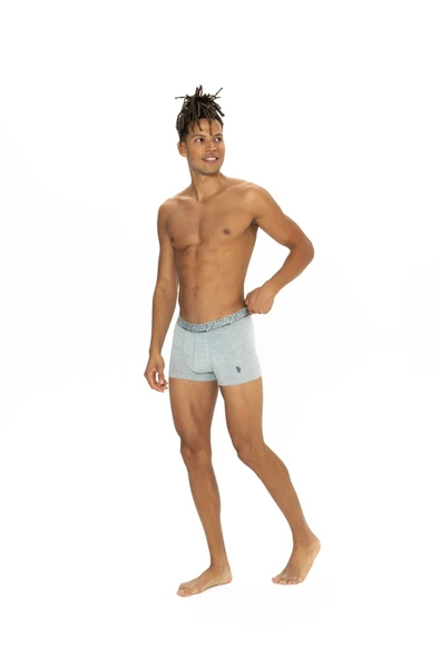 U.S. Polo Assn. Erkek 3' Lü Siyah-Lacivert-Gri Kutu Set Boxer - Çoklu Renk - ARSNO80G54R3C ürün görseli 1
