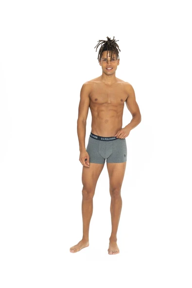 U.S. Polo Assn. Erkek 3' Lü Çok Renkli Kutulu Boxer Set - Çoklu Renk - ARSNO80L54B2R ürün görseli 1
