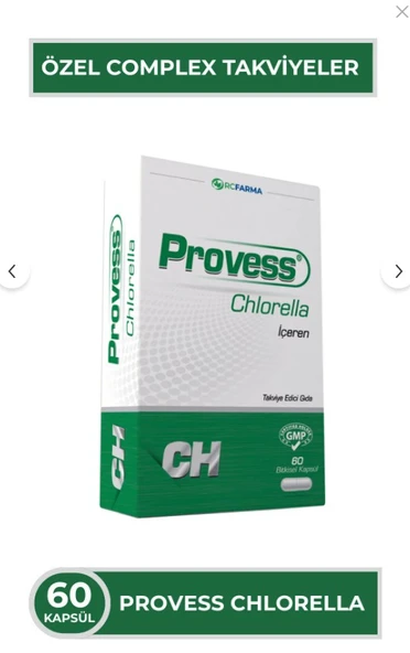Provess Chlorella 60 Bitkisel Kapsül ürün görseli 1