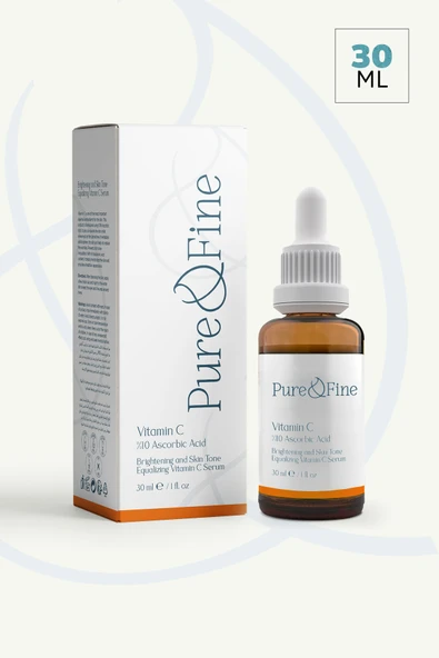 pure fine Aydınlatıcı Cilt Rengini Dengeleyici C Vitamini Serumu, Alkol ve Paraben İçermez CILTSERDI.A.R.S ürün görseli 1