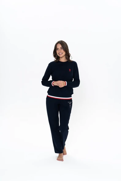 U.S. Polo Assn. U.S. Polo Assn. Kadın Lacivert Renkli  Çeyizlik Pijama Takımı - ILC2.20E11A0W ürün görseli 1