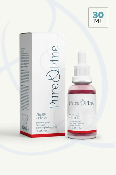 pure fine AHA & BHA Canlandırıcı Cilt Dengeleyici Kırmızı Peeling Cilt Serumu, Kokusuz CILTESIT.DID.A.R.S ürün görseli 1