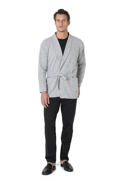 Pierre Cardin Erkek %100 Pamuk 5'li Çeyizlik Rahat Gri Pijama Takımı - Gri - ARSNOERAKGVECQ5640-GRI ürün görseli 1