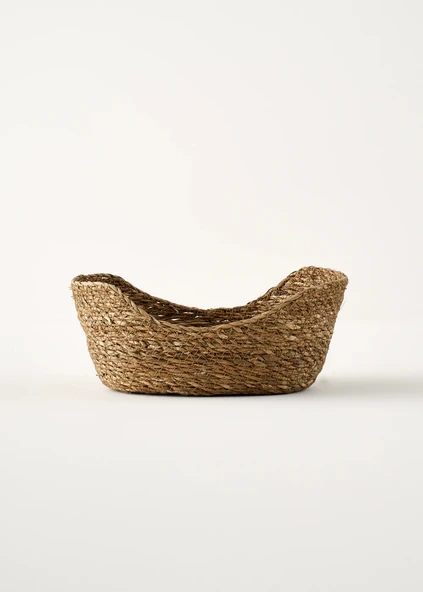 Bella Maison Berry Hasır Oval Sepet Naturel (24x14 cm) ürün görseli 1