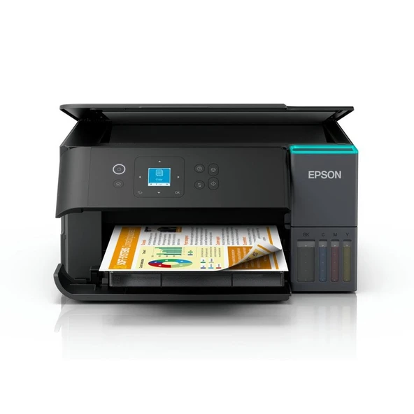 Epson Ecotank L4360 Wi-fi Tarayıcı + Yazıcı + Fotokopi Renkli Çok Fonksiyonlu Tanklı Dublex Yazıcı Uyumlu Mürekkepli ürün görseli 1