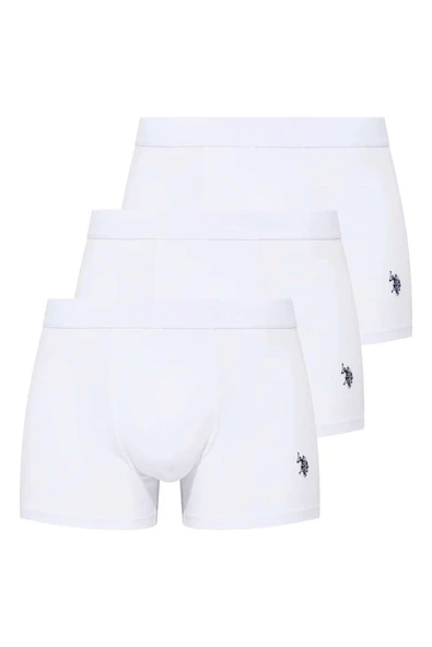 U.S. Polo Assn. Erkek Beyaz 3 Lü Boxer ürün görseli 1