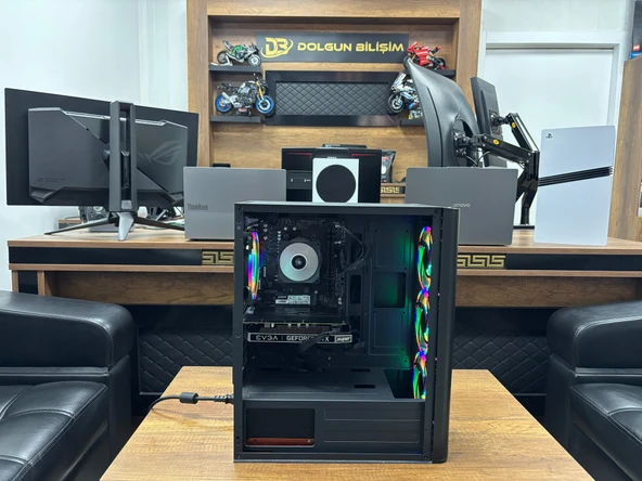 PowerBoost AMD Ryzen 5 1500X 16GB RAM 500GB SSD GTX1660S 6GB Oyuncu Bilgisayarı (İKİNCİ EL) ürün görseli 1