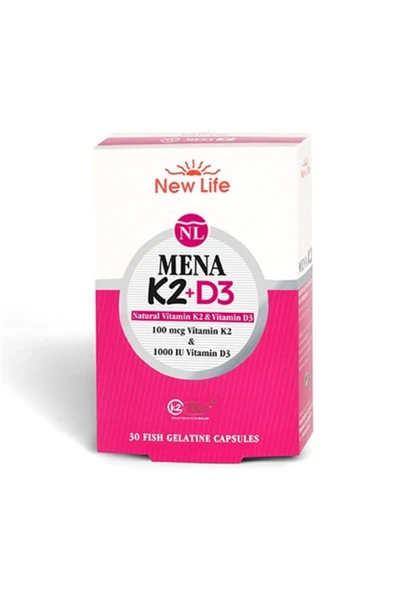 NewLife Mena K2+D3 30 Kapsül ürün görseli 1