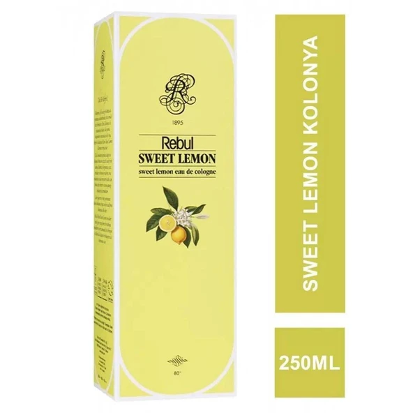 Rebul Sweet Lemon Cam Şişe Kolonya 250 Ml ürün görseli 1