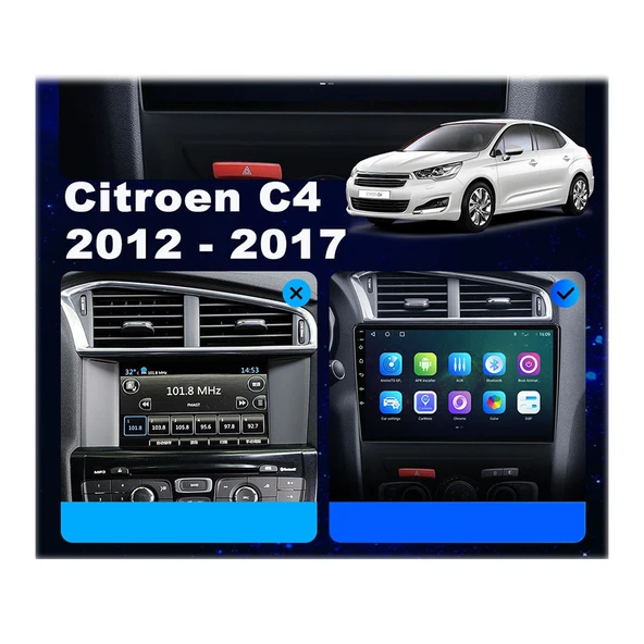 Citroen C4 2011-2017 Multimedya Çerçevesi - Resim 2