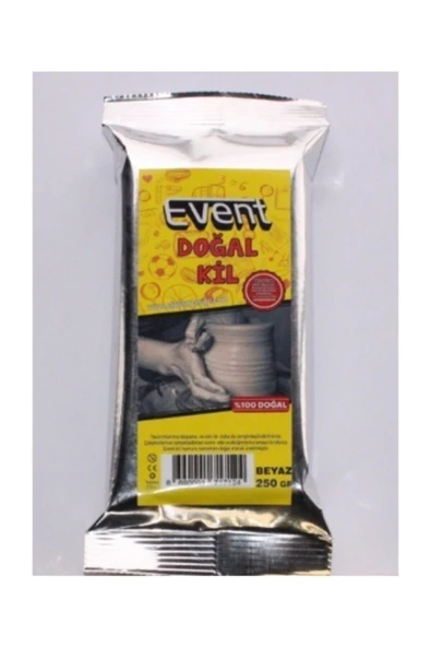 Joy and Toys 250gr Seramik Hamuru Beyaz Kil Çömlek Heykel Model Eğitici Çamur ( 1 Adet) ürün görseli 1