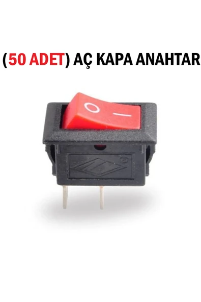 TİFOYS ( 50 ADET )  Güç Anahtarı, Aç Kapa Anahtar, Devre Anahtarı, Mini Anahtar, On Of Switch 15x21mm ürün görseli 1