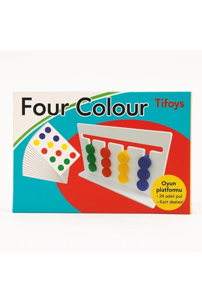 TİFOYS Four Colour Renk Eşleştirme Oyunu – Eğitici Montessori Mantık Oyunu ürün görseli 1