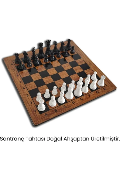 TİFOYS Ahşap Satranç Takımı , Okul Satranç Takımı , Satranç Oyunu 23x23 cm ürün görseli 1