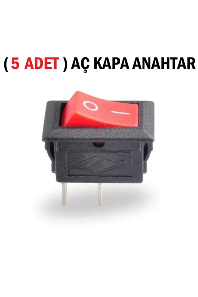 TİFOYS ( 5 Adet )  Güç Anahtarı, Aç Kapa Anahtar, Devre Anahtarı, Mini Anahtar, On Of Switch 15x21mm ürün görseli 1